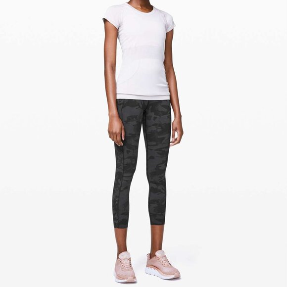 Lululemon Fast and Free Tight II 25" *Nulux Incognito Camo Multi Grey- Size 2 - Picture 2 of 16
